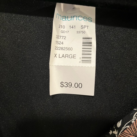 NWT Floral Cinched Waist Dress XL - Picture 5 of 7